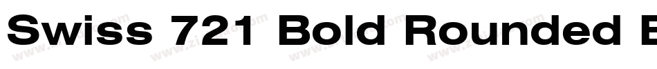 Swiss 721 Bold Rounded BT字体转换